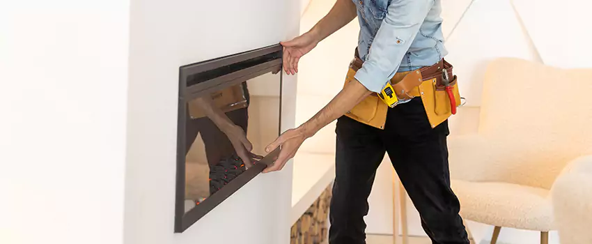 Metal Fireplace Installation in San Carlos, California