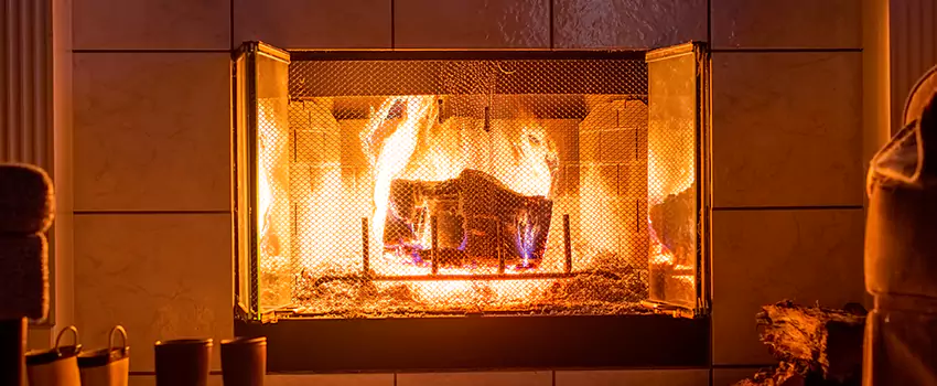 Mendota Hearth Landscape Fireplace Installation in San Carlos, California