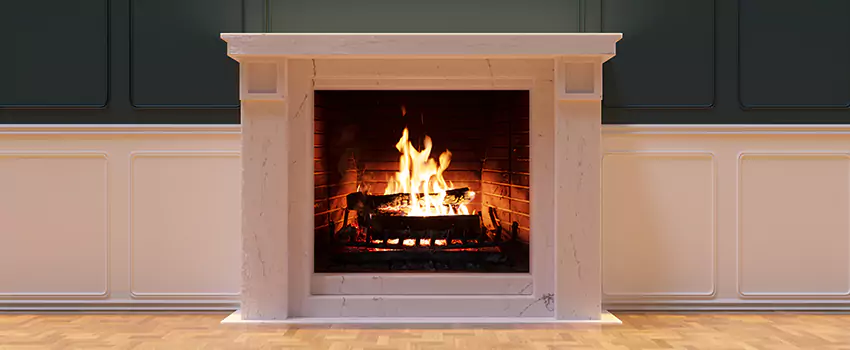 Open Flame Wood-Burning Fireplace Installation Services in San Carlos, California