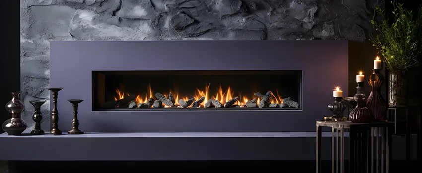 Ember Bed for Ventless Gas Fireplace in San Carlos, CA