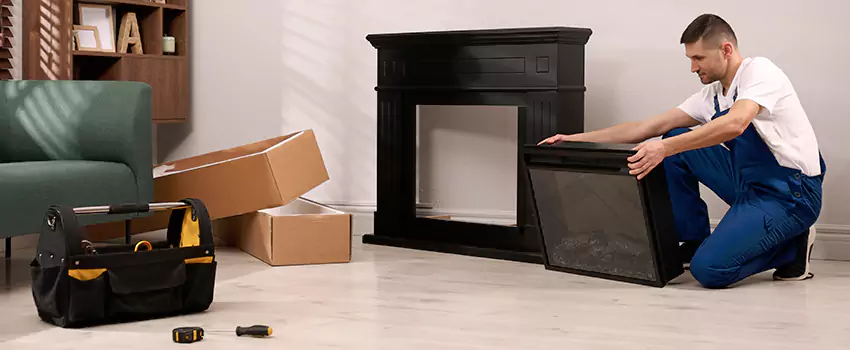 Old Rusted Metal Fireplace Repair And Replacement in San Carlos, CA